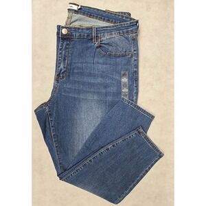 NWT Rue 21 Womens Jeans Size 24 Blue Denim Mid Rise Pant Stretch NEW